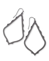 Sophee Drop Earrings in Gunmetal