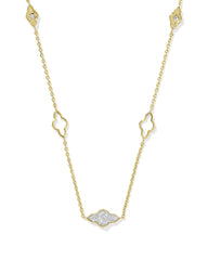 Abbie 14k Yellow Gold Pave Strand Necklace