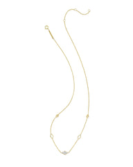 Abbie 14k Yellow Gold Pave Strand Necklace