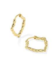 Alex Twist 18k Gold Vermeil Huggie Earrings