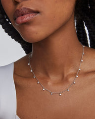 Amelia Chain Necklace in Silver