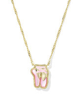 Ballet Gold Short Pendant Necklace