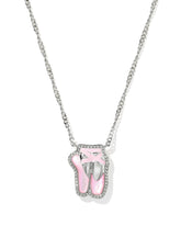 Ballet Silver Short Pendant Necklace