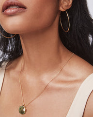 Davie 18k Gold Vermeil Charm in Rock Crystal