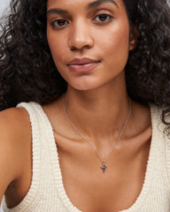 Cross Pendant Necklace in Silver