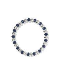 Daphne Enamel Silver Stretch Bracelet