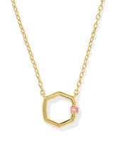 Davie 18k Gold Vermeil Enamel Pendant Necklace