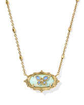 Dolly Parton x Kendra Scott Elisa Butterfly Vintage Gold Short Pendant Necklace