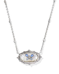 Dolly Parton x Kendra Scott Elisa Butterfly Vintage Silver Short Pendant Necklace