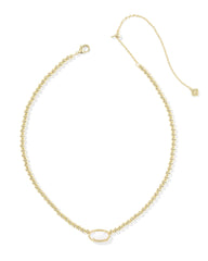 Elisa Gold Beaded Necklace