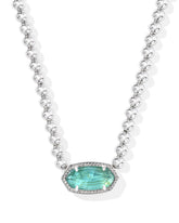 Elisa Silver Beaded Necklace