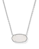 Elisa Silver Statement Short Pendant Necklace