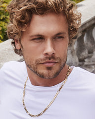 Figaro Chain Necklace in 18k Gold Vermeil