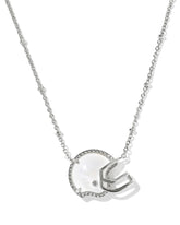 Football Helmet Silver Short Pendant Necklace