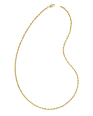 Ryan Rope Chain Necklace in 18k Gold Vermeil
