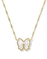 Haley Bow Gold Short Pendant Necklace