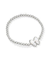 Haley Bow Silver Stretch Bracelet
