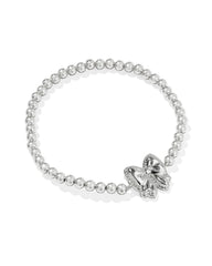 Haley Bow Silver Stretch Bracelet