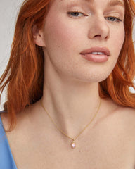 Hallie Gold Short Pendant Necklace