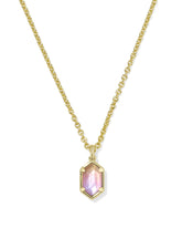 Hallie Gold Short Pendant Necklace