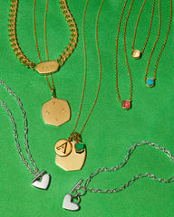 Heart Padlock Chain Bracelet in Sterling Silver