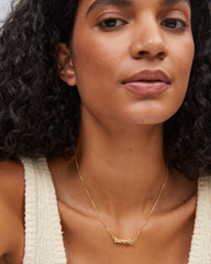 Howdy Pendant Necklace in 18k Yellow Gold Vermeil