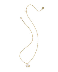 Ice Skate Gold Short Pendant Necklace
