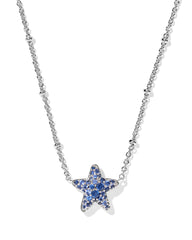 Jae Star Silver Pave Short Pendant Necklace