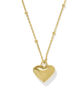 Jasmine Heart Pendant Necklace in 18k Gold Vermeil
