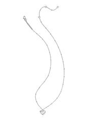 Jasmine Heart Pendant Necklace in Sterling Silver