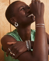 Kaitlin Silver Chain Bracelet