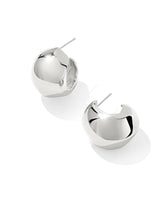 Kaitlin Silver Hoop Earrings