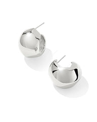 Kaitlin Silver Hoop Earrings