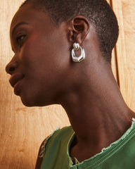 Kaitlin Silver Open Frame Earrings