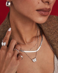 Kassie Chain Necklace in Silver