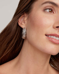 Kayla Silver Hoop Earrings