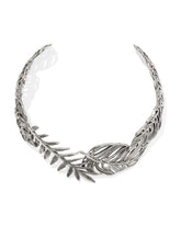 Kayla Vintage Silver Metal Statement Necklace