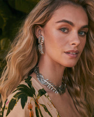 Kayla Vintage Silver Convertible Statement Earrings