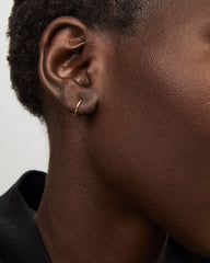 Keeley 10mm Huggie Earrings in 18k Gold Vermeil