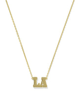 LA Pendant Necklace in 18k Gold Vermeil