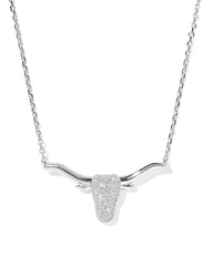 0.29 ct Longhorn 14k White Gold Pendant Necklace