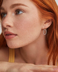 0.34 ct Lee 14k Yellow Gold Open Frame Earrings in White Diamond