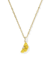 Lemon Gold Short Pendant Necklace
