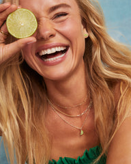 Lime Gold Stud Earrings