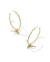 Longhorn Gold Convertible Hoop Earrings