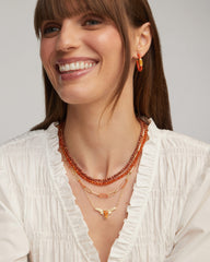 Longhorn Gold Short Pendant Necklace