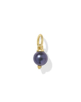 Mabel 18k Gold Vermeil Pearl Accent Charm in Peacock Pearl