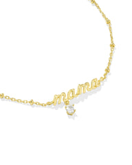 Mama Gold Crystal Delicate Chain Bracelet