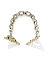 McClain Two Tone Polished Stainless Steel Watch Band