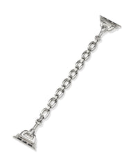 McClain Silver Polished Stainless Steel Watch Band